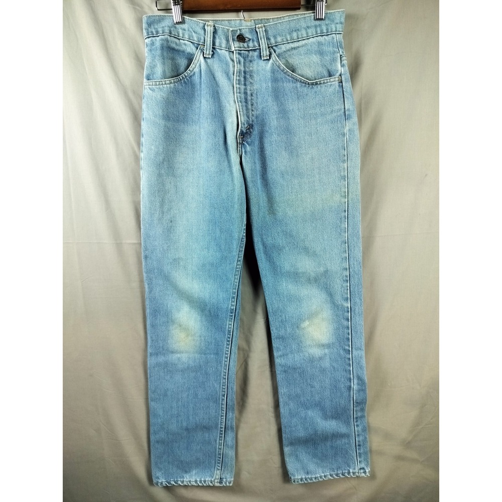 Levi's 519 Jeans Men 31x30 Orange Tab Vintage 80's USA Blue Denim ヴィンテージ リーバイス